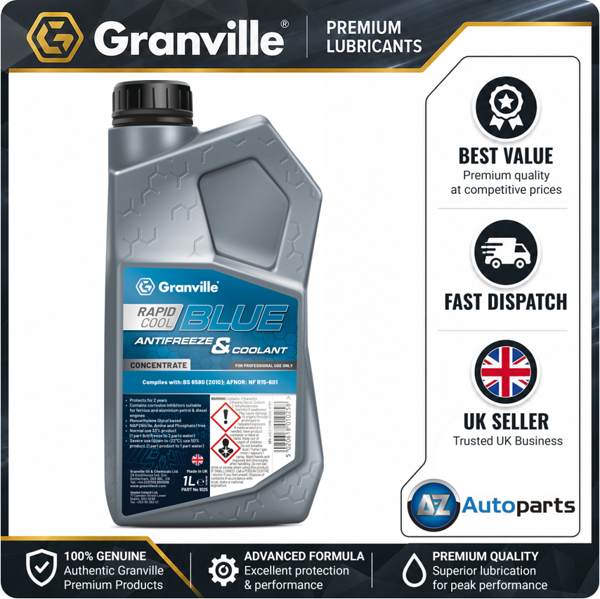 Granville - Rapid Cool Blue Antifreeze / Coolant Concentrate 1L