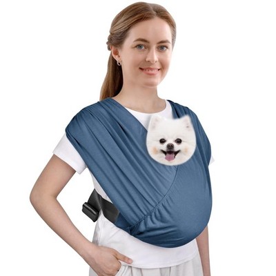 CUBY Swaddle Dog Sling Carrier for Small Dogs, Front Pet Sling Carrier Chest,...
