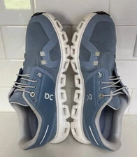 EUC Running On Cloud 6 Women’s Size 7.5 Chambray (Blue) & White