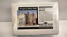 Downtown Deco HO Scale Hydrocal Building Kit  DD-1029 Bingos Pool Hall New