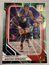 2026 Panini Donruss WNBA AALIYAH EDWARDS #42 GREEN LASER HOLO /399 SUN