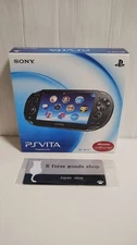 SONY PS Vita PCH 1100 Black PlayStation Box used from JP F/S w/16GB memory card