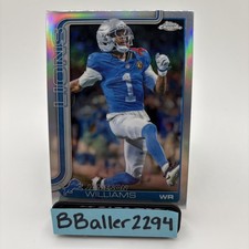 2025 Topps Chrome Jameson Williams Refractor Detroit Lions #97