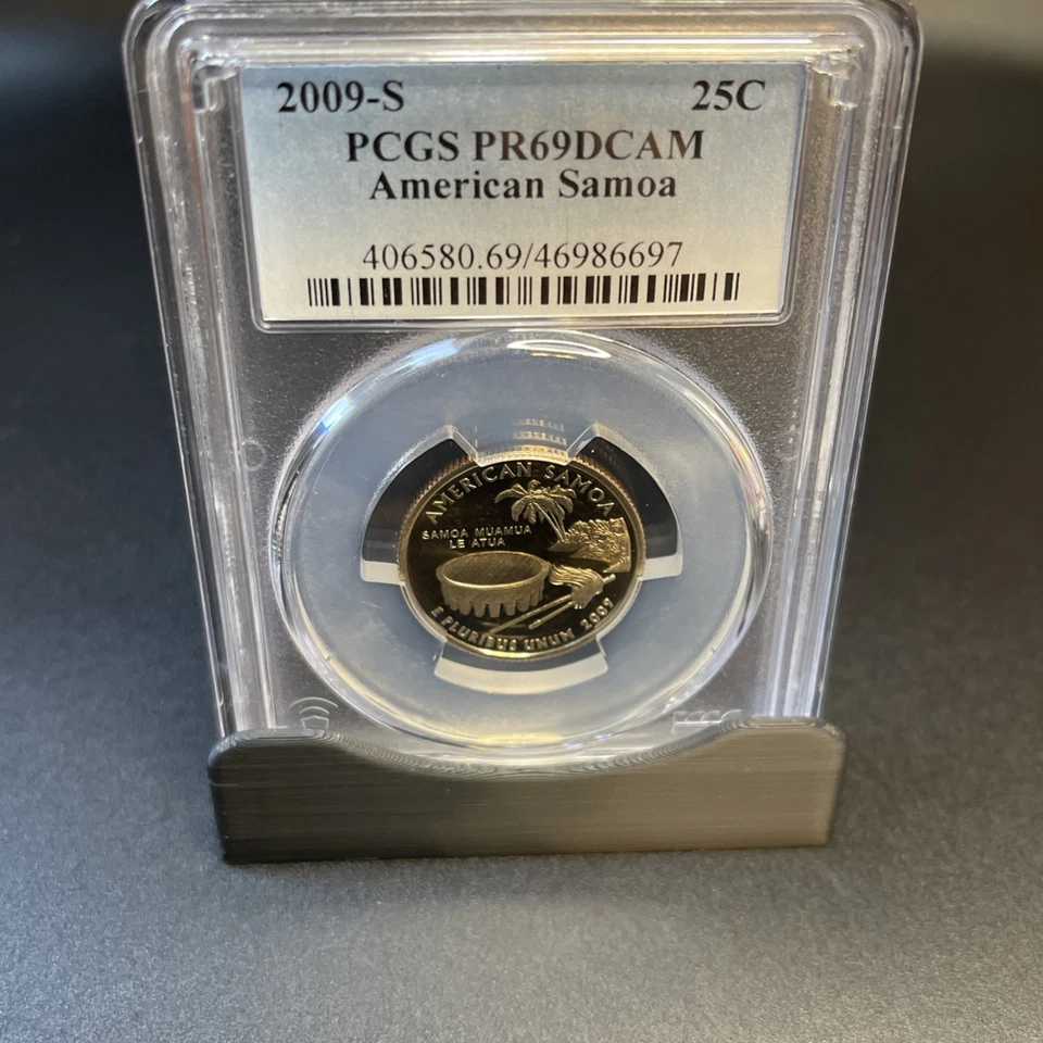 2009 S American Samoa Low Mint Washington Quarter  PCGS PR69 DCAM #4698667 - Image 4 of 4