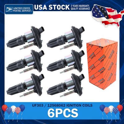 6X Ignition Coil For Cassette 02-05 Chevy Trailblazer Canyon Envoy GMC UF303