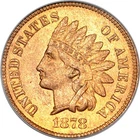 1878 1C Indian Cent PCGS MS64RB OGH (PHOTO SEAL)