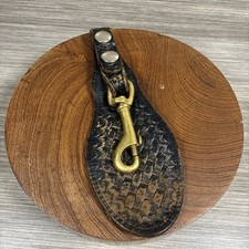 Vintage Leather Key Holder Snap Belt Loop Belt Keepers Man Duty