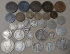 1802 1864 1876 CC US Type Lot Drape Bust Large Cent Seated Culls Carson City