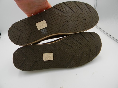 Ariat Men’s Slip-On Leather Loafers Brown Casual Driving Moc Toe Shoes Size 9.5 - Picture 4 of 6