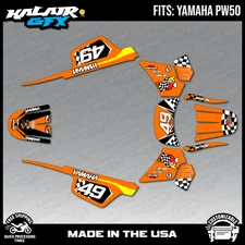 Graphics Kit for Yamaha PW50 (1990-2023) PW-50 PW 50 Pecker Series - Orange