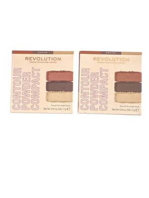 Makeup Revolution Face Powder Contour Compact Medium x 2