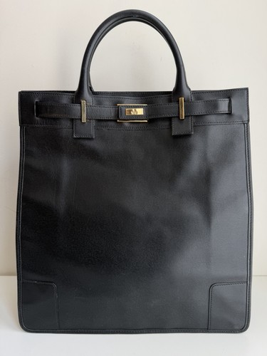 Authentic GUCCI Black Leather Top Handle Bag
