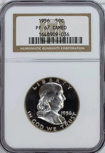 1956 P Half Dollars Franklin NGC PF-67 CAMEO