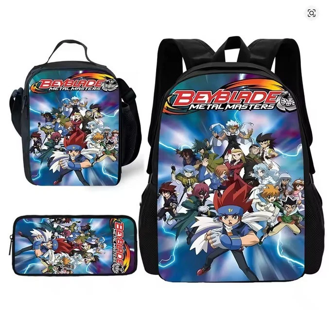 Beyblade Backpack Set, School Bag for Kids