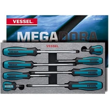 VESSEL MEGADORA Screwdriver Set 8pcs. 9008EVA (EVA foam set)