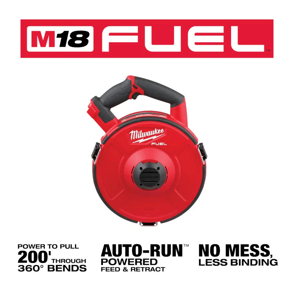 Milwaukee 2873-20S240 M18 COMBUSTIBLE 18V Pescador Tirando Cinta para Peces con 240' x 1/8" Acero Foto 2 de 4