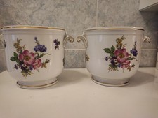 Coppia di vasi cachepot Ginori vintage