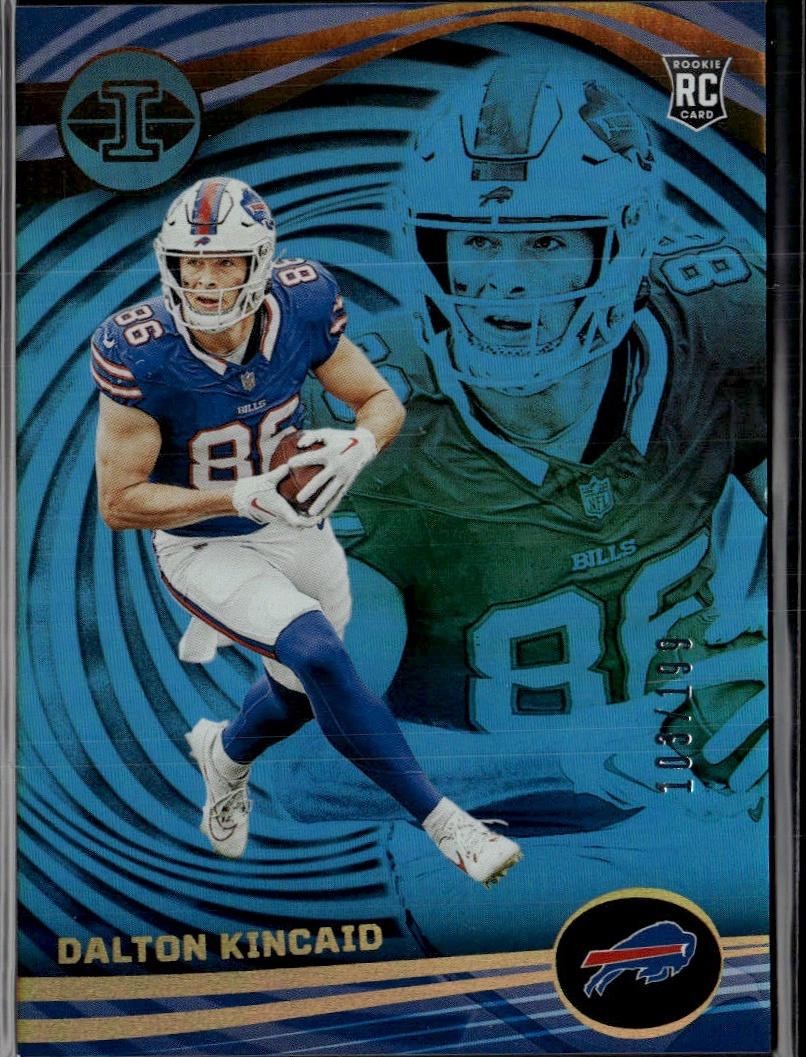 2023 Panini Illusions #13 Dalton Kincaid Light Blue Trophy Collection #/199