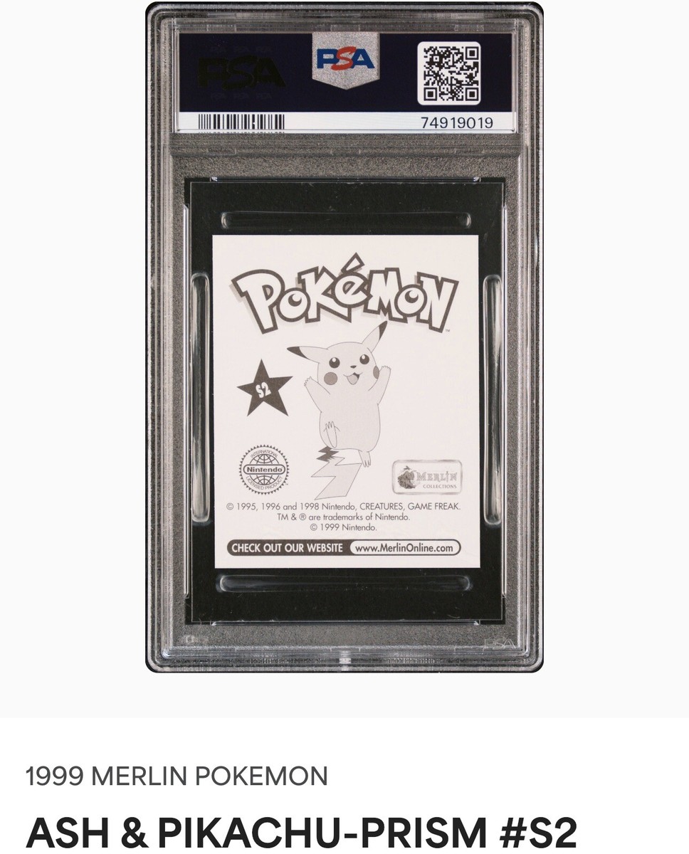 p*6様 活着【週末オークション】②REZA産　イラン　アガベ　グリフィン　マス 1999 Merlin Pokemon: #S2 Ash & Pikachu - Prism PSA 9 MINT | eBay