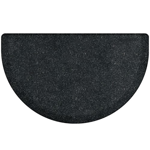 WellnessMats Studio Semi-Circle Anti-Fatigue Mat, Granite Onyx, 36" X 22" - 第 1/1 張圖片