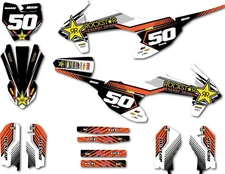Full Custom Graphics Kit Chelsea Style stickers Fits KTM 50 2016 - 2023 decals