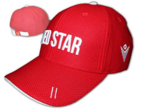 Macron Roter Stern Belgrad Basecap rot RSB Fan Cap verstellbar Red Star Serbien - Afbeelding 1 van 4