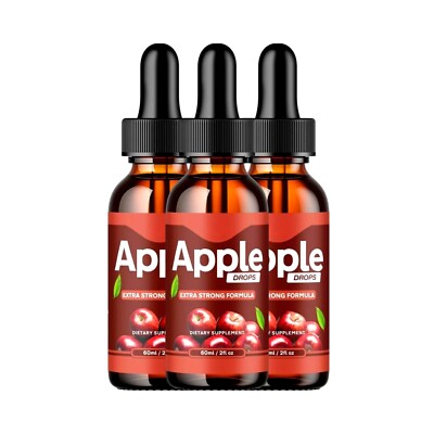 (3 Pack) Apple Drops - Extra Strong Formula AppleDrops Dietary Supplement