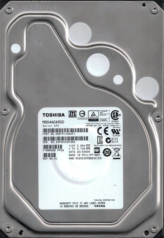 Toshiba Internal Hard Disk Drives 5 TB Storage Capacity for sale