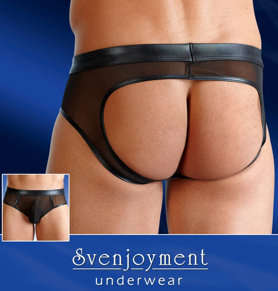 Herren Slip S - XXL Wetlook glanz String transparent sexy Unterwäsche "Nicolasy" - Bild 3 von 3