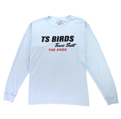 Travis Scott TS Birds The Ends Long Sleeve Tee Blue (TSCJ-LS019