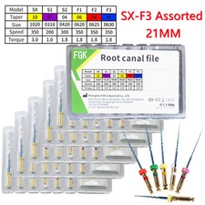 21/25MM Dental Endo Rotary Files Blue Taper NITI Endodontic Root Files SX-F3
