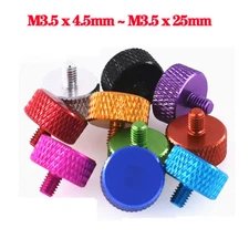 M3.5 Aluminum Alloy Knurled Thumb Screws PC Computer Case Hand Grip Knob Bolts