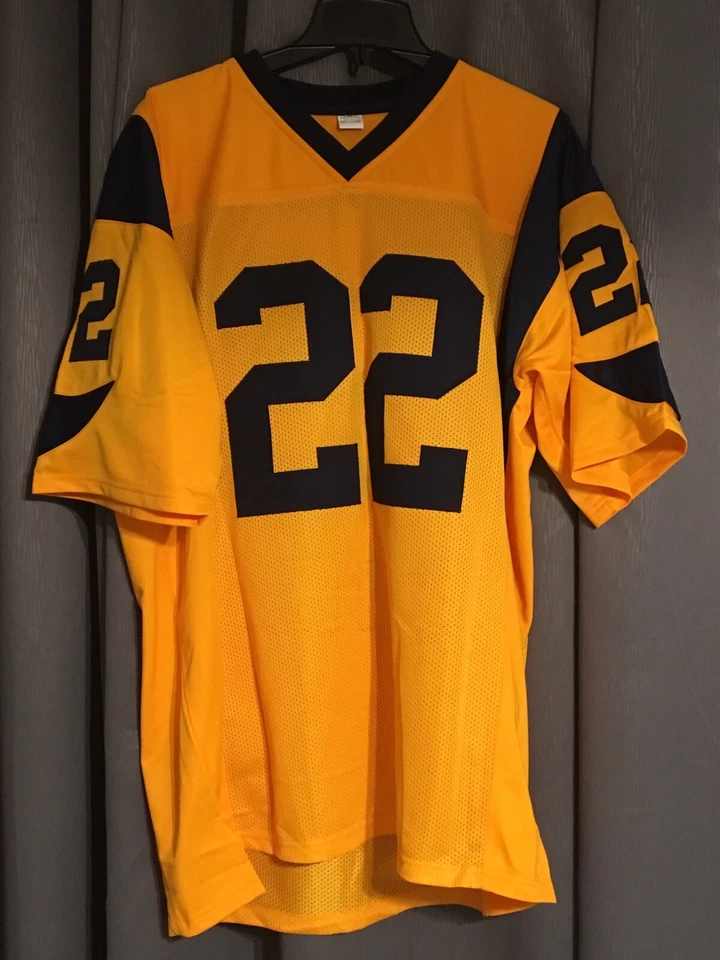 Camiseta deportiva autografiada de los LA Rams Marcus Peters Foto 2 de 4