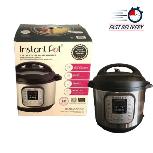 Instant Pot Duo 7-in-1 Electric Pressure Cooker, Slow, Rice, Steam, 8 Quart  READ 673090840469