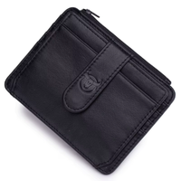 Rfid GeldböRse Herren Leder Slim Wallet Kartenhalter Mini Kreditkartenetui