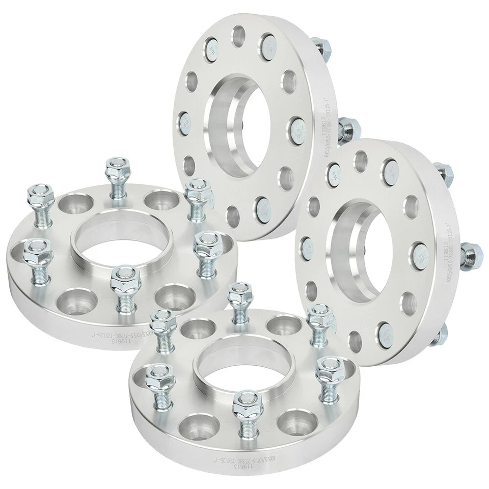 4Pcs 1" 6x5.5 Hub Centric Wheel Spacers 12x1.25 For Nissan Titan 2004-2023 5.6L - Изображение 4 из 4