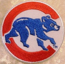 Chicago Cubs 3" Sleeve Patch Iron /Sew On Embroidered Patch Free Tracking 