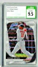 2020 Panini Prizm Rafael Devers White Wave CSG 9.5  