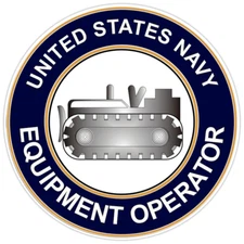 U.S. Navy Equipment Operator Bumper Sticker Military Vinyl Soldier Decal 5"
