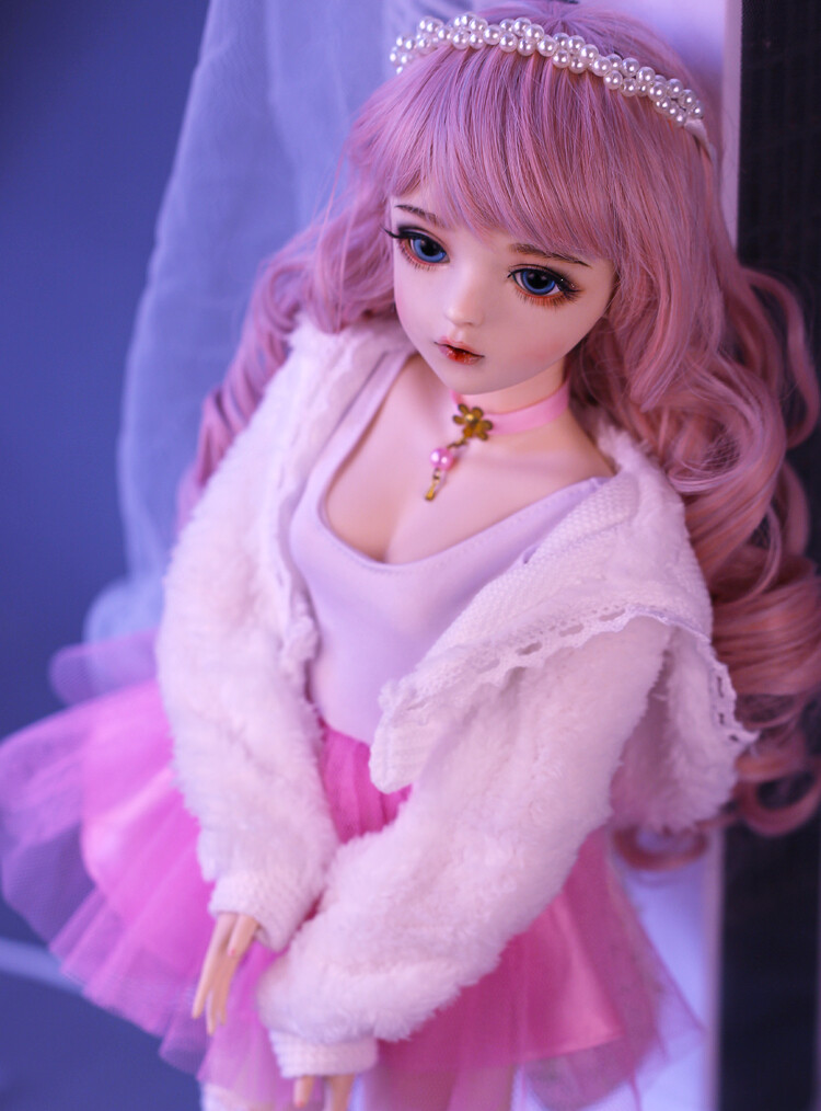 Full Set 1/3 BJD Doll Pretty Girl Ball Jointed Female Body + Eyes