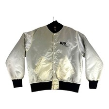 Vtg 80's Wilson NFL Staff Issued Satin Embroidered Jacket Extremely Rare Size 44