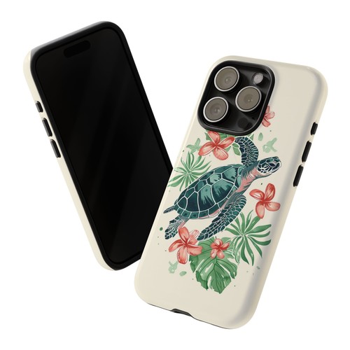 Tropical Turtle Island Flower Phone Case for iPhone, Samsung Galaxy, Pixel - Picture 9 of 175