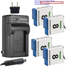 Kastar Battery AC Travel Charger Replace Original Gopro AHDBT-801 battery Hero8
