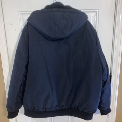 Calvin Klein Men's Lined Hooded Down Puffer Coat Jacket Size XL Navy - Picture 7 of 9