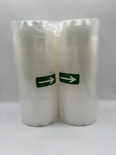 Vacuum Sealer Bags 11"x50' (each Roll) Food Saver Embossed Bag Two Rolls SEALED