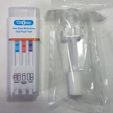 Prime Screen 5 Panel Oral Fluid Drug Test, 22 Sealed Packs 5 Xtra Swaps Exp 5/25