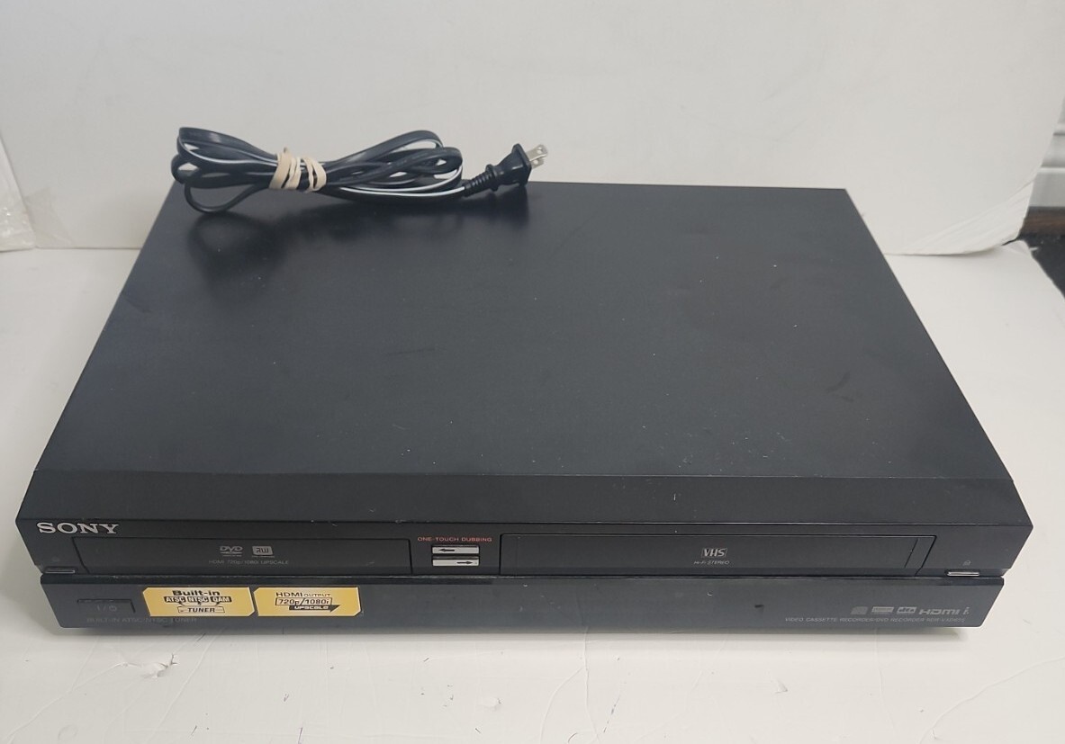 Sony RDR-VX655 DVD VCR VHS Player Recorder Dub HDMI DAMAGED