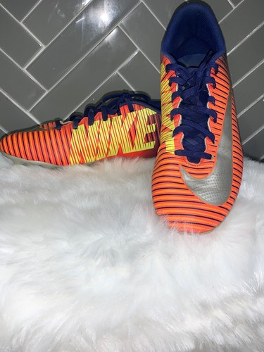Nike Mercurial Vortex III FG Men's Sz 7 ORANGE Football Soccer Cleats ❤️sj17j16 - Picture 4 of 11