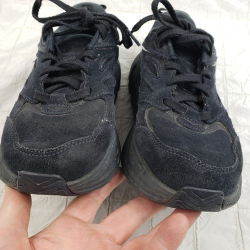 Hoka One One Women's Sz 7 Clifton L 1122571 BBLC Shoes Black Suede Sneaker FLAWS - Picture 7 of 16