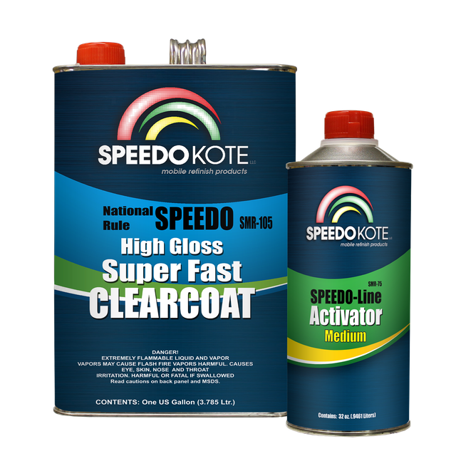 Mobile Refinish Clear Coat High Gloss Super Fast Clearcoat Gallon Kit